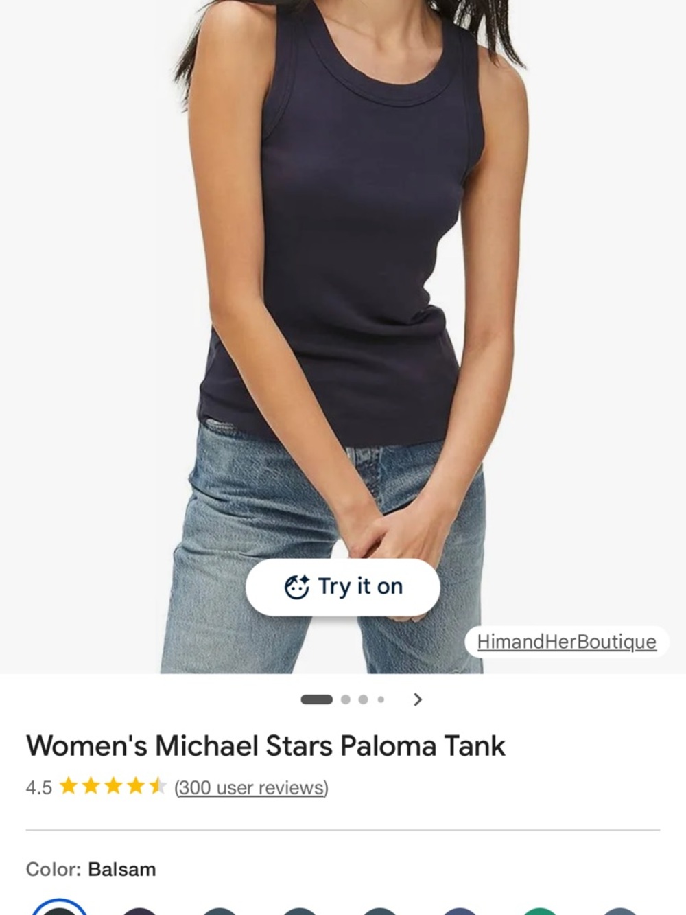 Michael Stars Women's Paloma Tank - Black - Large